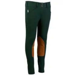 The Tailored Sportsman Girl's Trophy Hunter Breech-Front Zip -Smartpak Equine Shop 16943 blackforestgreen right