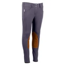 The Tailored Sportsman Girl's Trophy Hunter Breech-Front Zip -Smartpak Equine Shop 16943 graphite right