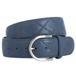 The Tailored Sportsman Quilted "C" Leather Belt - Clearance!