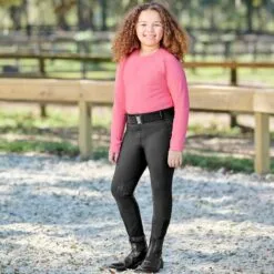 Piper Kids Recycled Everyday Top By SmartPak - Clearance! -Smartpak Equine Shop 1 rifeb 34988 34975 blackdarkrose print 2254