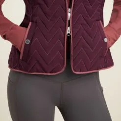 Ariat Ashley Insulated Vest -Smartpak Equine Shop 20705 mulberrybrown 3