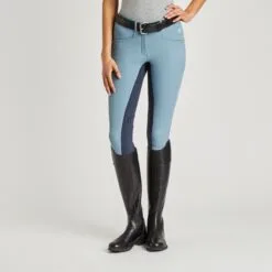 Hadley Mid-Rise Breeches By SmartPak - Full Seat - Clearance! -Smartpak Equine Shop 24690 slateblue 1