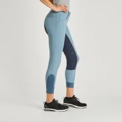 Hadley Mid-Rise Breeches By SmartPak - Full Seat - Clearance! -Smartpak Equine Shop 24690 slateblue 2