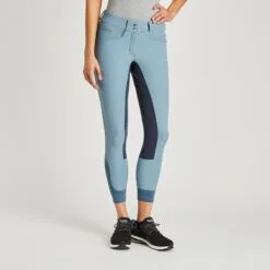 Hadley Mid-Rise Breeches By SmartPak - Full Seat - Clearance! -Smartpak Equine Shop 24690 slateblue 3