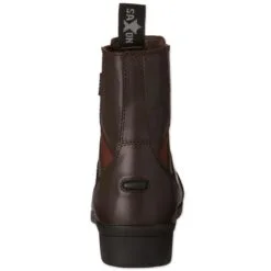 Saxon Syntovia Kids Zip Paddock Boot -Smartpak Equine Shop 24881 24882 brown back