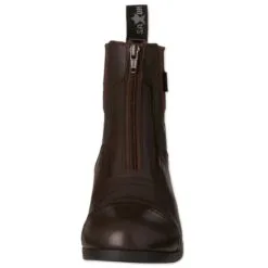Saxon Syntovia Kids Zip Paddock Boot -Smartpak Equine Shop 24881 24882 brown front