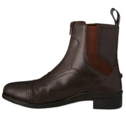 Saxon Syntovia Kids Zip Paddock Boot -Smartpak Equine Shop 24881 24882 brown inside