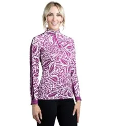 Kastel Signature 1/4 Zip Sun Shirt - Clearance! -Smartpak Equine Shop 25122 springfoliageberry 1