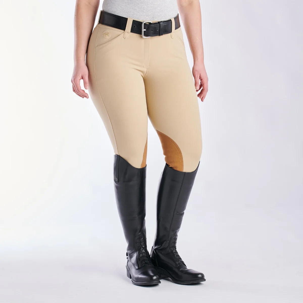 Piper Classic Show Low-Rise Breeches By SmartPak - Knee Patch 1 Piper Classic Show Low-Rise Breeches By SmartPak - Knee Patch