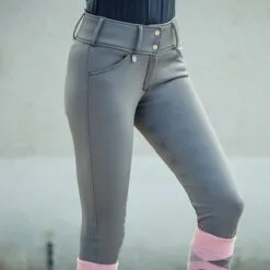 Horze Grand Prix Thermo Silicone Full Seat Breeches - Clearance! 12 Horze Grand Prix Thermo Silicone Full Seat Breeches - Clearance! -Smartpak Equine Shop 27554 castlerock front lifestyle