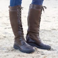 Ada Tall Lace Up Boot By SmartPak -Smartpak Equine Shop 28126 brown lifestyle