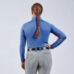 Piper SmartCore™ Long Sleeve ¼ Zip Sun Shirt- Clearance! -Smartpak Equine Shop 29332 darkperiwinkle 2