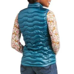 Ariat Ideal 3.0 Down Vest -Smartpak Equine Shop 30100 iridescenteurasianteal back