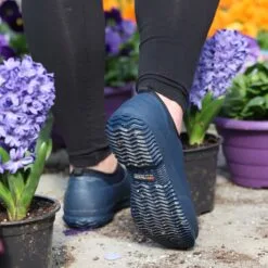Dry Shod Sod Buster Women's Pull On Waterproof Shoe -Smartpak Equine Shop 30748 navy lifestyle 2