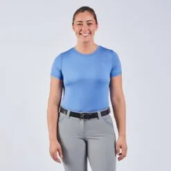 Piper SmartCore™ Short Sleeve Crew Neck Sun Shirt - Clearance! -Smartpak Equine Shop 31291 darkperiwinkle 1691