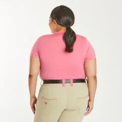 Piper SmartCore™ Short Sleeve Crew Neck Sun Shirt - Clearance! -Smartpak Equine Shop 31291 darkrose 24986