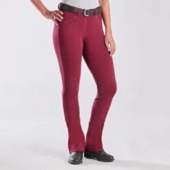 Piper Knit Mid-Rise Boot Cut Breeches By SmartPak - Knee Patch - Clearance!