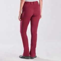 Piper Knit Mid-Rise Boot Cut Breeches By SmartPak - Knee Patch - Clearance! -Smartpak Equine Shop 31466 merlot charcoal 8471