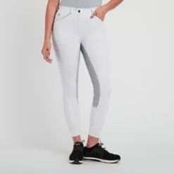 Piper Original High-Rise Breeches By SmartPak - Full Seat 18 Piper Original High-Rise Breeches By SmartPak - Full Seat -Smartpak Equine Shop 31471 white 3