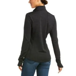 Ariat Gridwork 1/4 Zip Baselayer -Smartpak Equine Shop 32207 black back