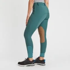 Hadley Mid-Rise Side Zip Breeches By SmartPak - Knee Patch - Clearance! -Smartpak Equine Shop 33065 darkemerald 11958