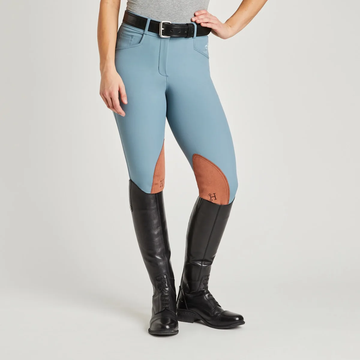 Hadley High-Rise Breeches By SmartPak - Knee Patch - Clearance! 1 Hadley High-Rise Breeches By SmartPak - Knee Patch - Clearance!