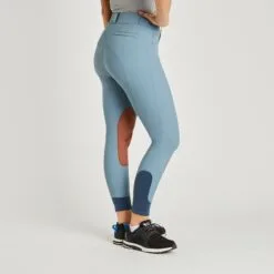 Hadley High-Rise Breeches By SmartPak - Knee Patch - Clearance! 14 Hadley High-Rise Breeches By SmartPak - Knee Patch - Clearance! -Smartpak Equine Shop 33067 slateblue 3