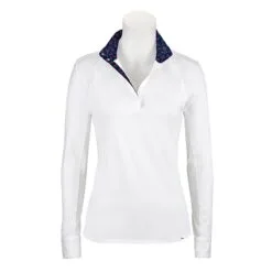 RJ Classics Maddie Long Sleeve Show Shirt W/ 37.5 Temperature Regulating Technology - Clearance -Smartpak Equine Shop 33198 cherries 3