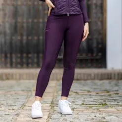 LeMieux Pull On Full Seat Silicone Breeches - Clearance! -Smartpak Equine Shop 33308 aubergine l1