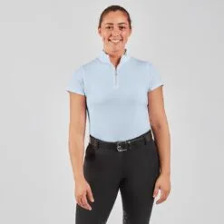 Hadley SunShield 1/4 Zip Short Sleeve By SmartPak - Clearance! -Smartpak Equine Shop 33993 waterlily 2419