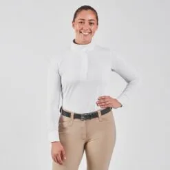 Piper Printed Mesh Long Sleeve Show Shirt By SmartPak - Clearance! -Smartpak Equine Shop 34001 geo 2151