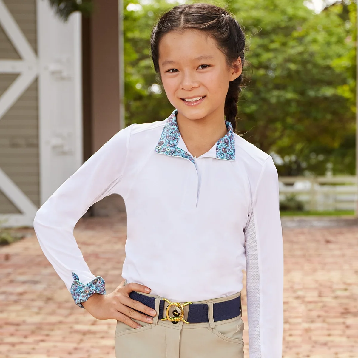 RJ Classics Maddie Jr Long Sleeve Show Shirt W/ 37.5 Temperature Regulating Technology - Clearance! 7 RJ Classics Maddie Jr Long Sleeve Show Shirt W/ 37.5 Temperature Regulating Technology - Clearance! - Image 7