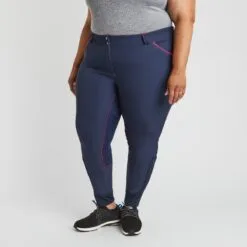 Piper Breast Cancer Awareness Evolution Breech By SmartPak - Full Seat -Smartpak Equine Shop 34406 navypink 11363