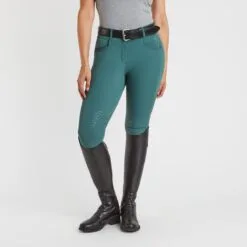 Hadley Mid-Rise Silicone Grip Breeches By SmartPak - Knee Patch 13 Hadley Mid-Rise Silicone Grip Breeches By SmartPak - Knee Patch -Smartpak Equine Shop 34408 darkemerald 1