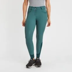 Hadley Mid-Rise Silicone Grip Breeches By SmartPak - Knee Patch 14 Hadley Mid-Rise Silicone Grip Breeches By SmartPak - Knee Patch -Smartpak Equine Shop 34408 darkemerald 2