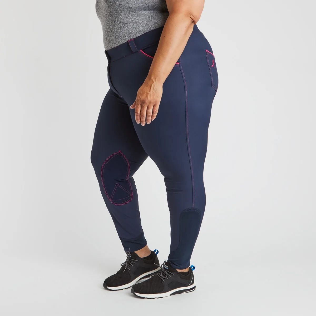 Piper Breast Cancer Awareness Evolution Breech By SmartPak - Knee Patch 2 Piper Breast Cancer Awareness Evolution Breech By SmartPak - Knee Patch - Image 2