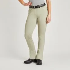Piper Knit Mid-Rise Boot Cut Breeches By SmartPak - Knee Patch - Clearance! -Smartpak Equine Shop 34551 sage 1