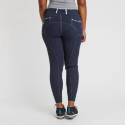 Piper Evolution Breeches By SmartPak - Knee Patch- Limited Edition -Smartpak Equine Shop 34840 navyiceblue 10859