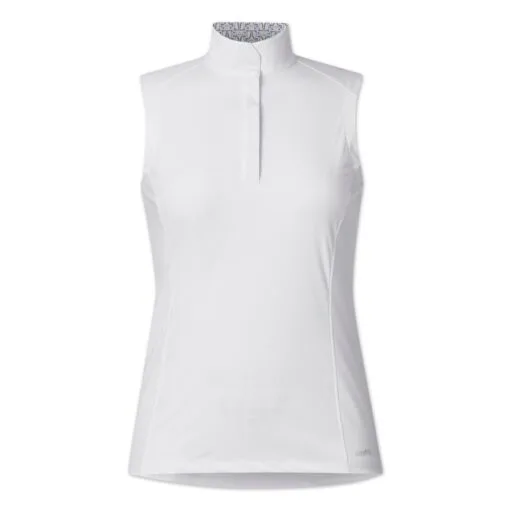 Kerrits Affinity Sleeveless Show Shirt -Smartpak Equine Shop 35260 whiteironbouquet 1