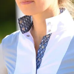 Essex Classics Luna Performance Long Sleeve Show Shirt -Smartpak Equine Shop 35497 35498 skybluehorse 1