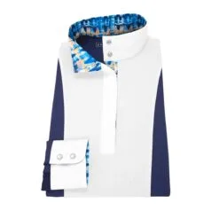 Essex Classics Luna Performance Long Sleeve Show Shirt -Smartpak Equine Shop 35497 navytiedie