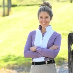 Essex Classics Luna Performance Long Sleeve Show Shirt -Smartpak Equine Shop 35497 purplespur l1