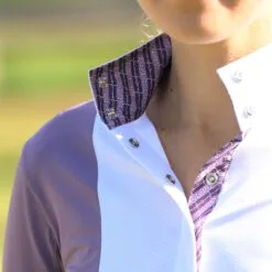 Essex Classics Luna Performance Long Sleeve Show Shirt -Smartpak Equine Shop 35497 purplespur l3