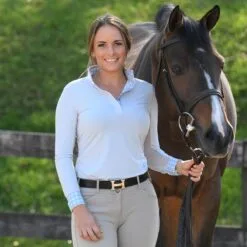 Essex Classics Dusk Performance Long Sleeve Show Shirt 9 Essex Classics Dusk Performance Long Sleeve Show Shirt -Smartpak Equine Shop 35499 greymedallion l1