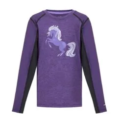 Kerrits Kids Free Frolic Base Layer Top -Smartpak Equine Shop 35837 huckleberry 1