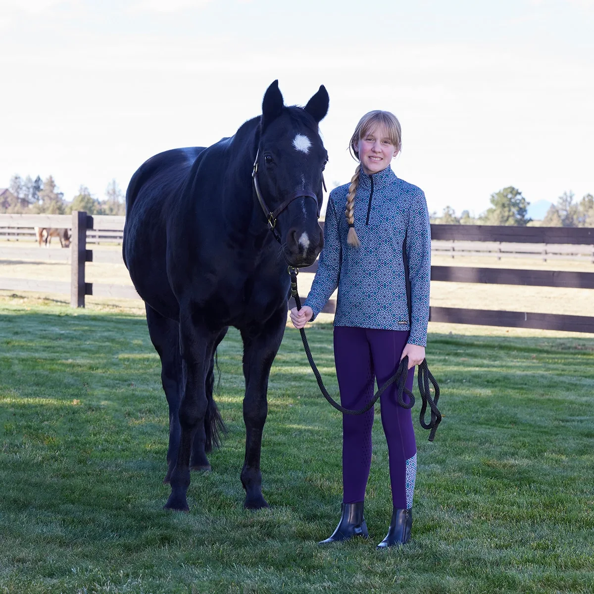 Kerrits Kids Rail Side Quarter Zip Tech Top 3 Kerrits Kids Rail Side Quarter Zip Tech Top - Image 3